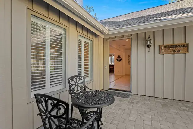 Balcony of this home in Sea Pines