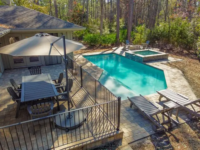 Pool of this home in Sea Pines