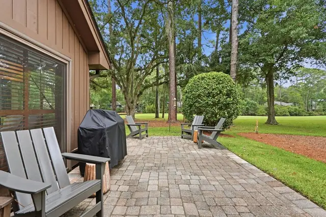 Balcony of this home in Sea Pines