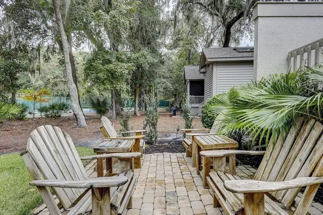 Balcony of this home in Sea Pines