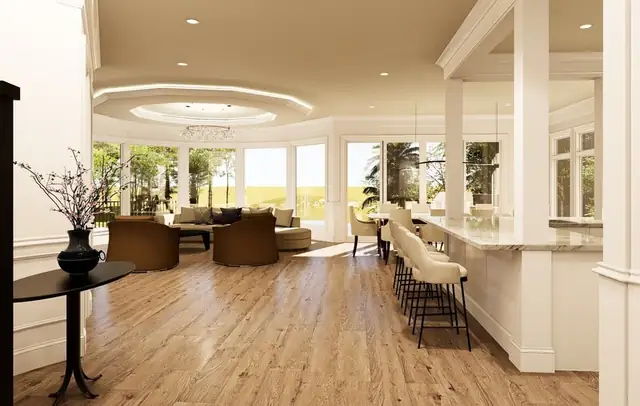 Living room of this home in Sea Pines