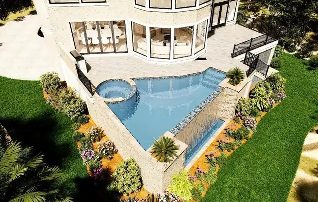 Pool of this home in Sea Pines