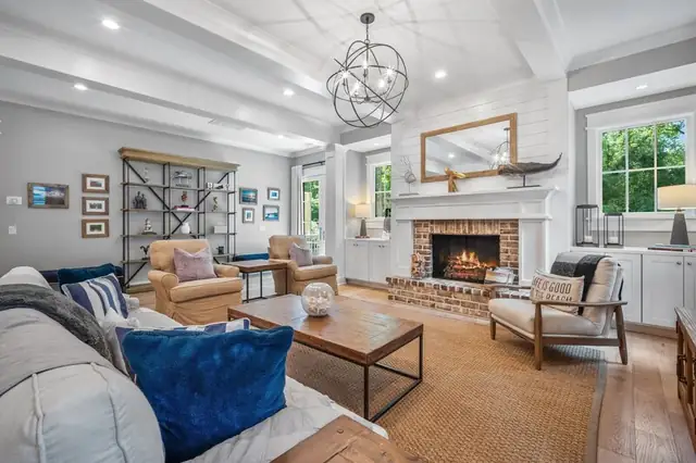 Living room of this home in Sea Pines