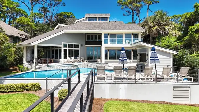 Pool of this home in Sea Pines