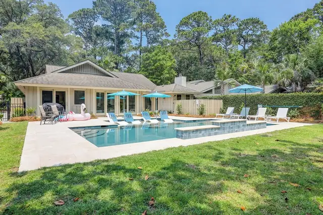 Pool of this home in Sea Pines