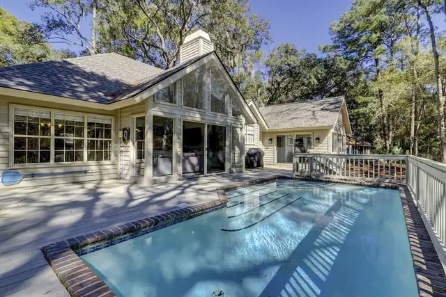 Pool of this home in Sea Pines