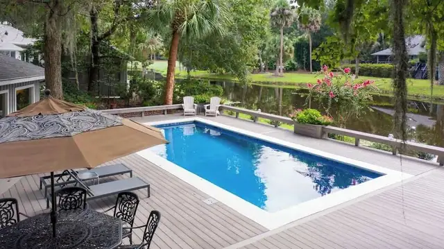 Pool of this home in Sea Pines