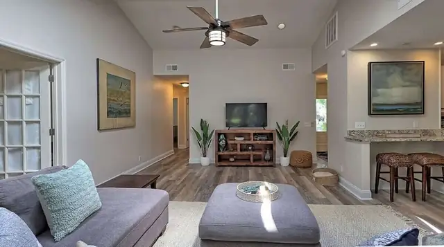 Living room of this home in Sea Pines