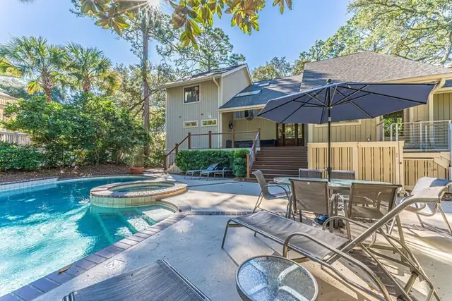 Pool of this home in Sea Pines