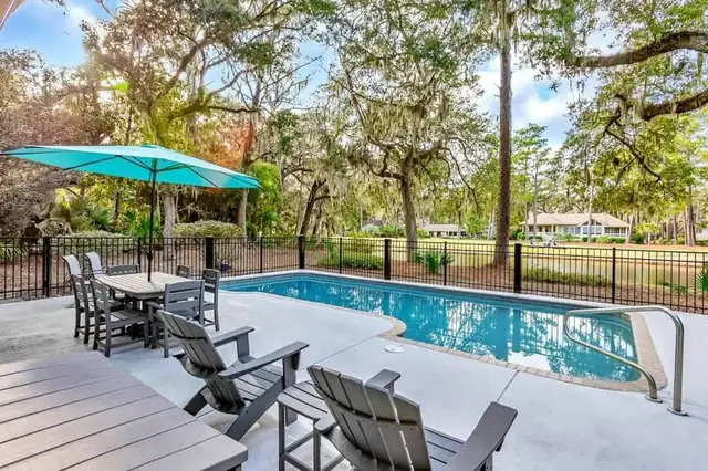 Pool of this home in Sea Pines
