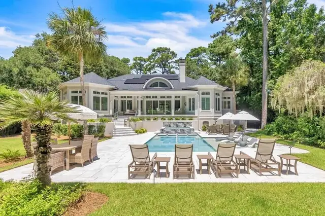 Outside of this home in Sea Pines