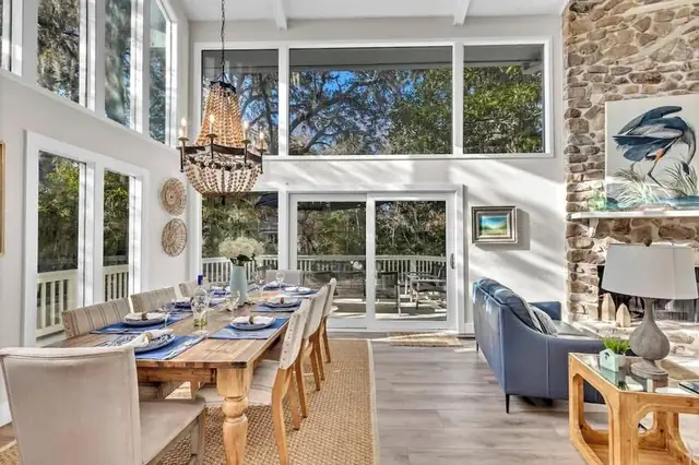 Dining area of this home in Sea Pines