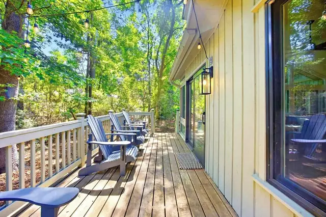Balcony of this home in Sea Pines
