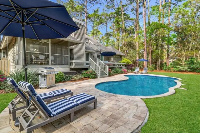 Pool of this home in Sea Pines