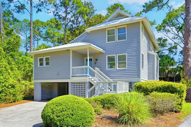 Outside of this home in Sea Pines