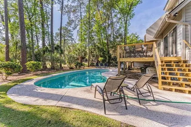 Pool of this home in Sea Pines