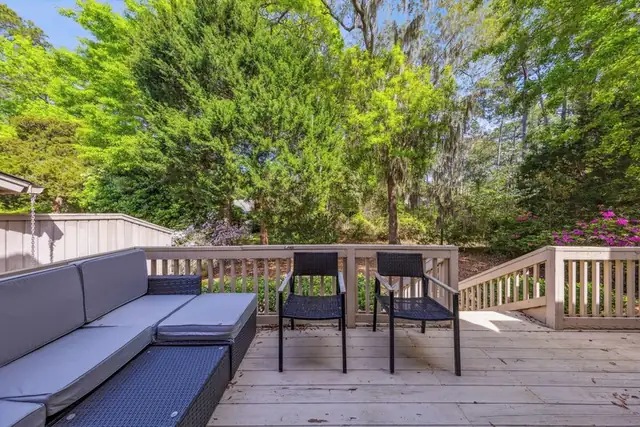 Balcony of this home in Sea Pines