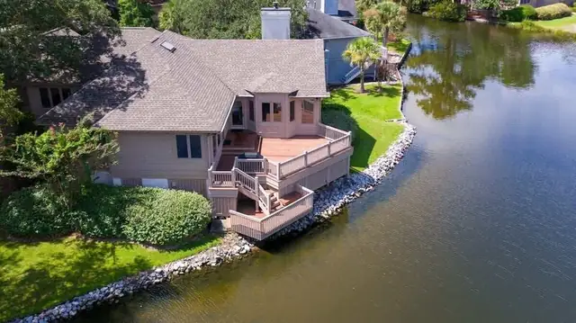 Outside of this home in Sea Pines