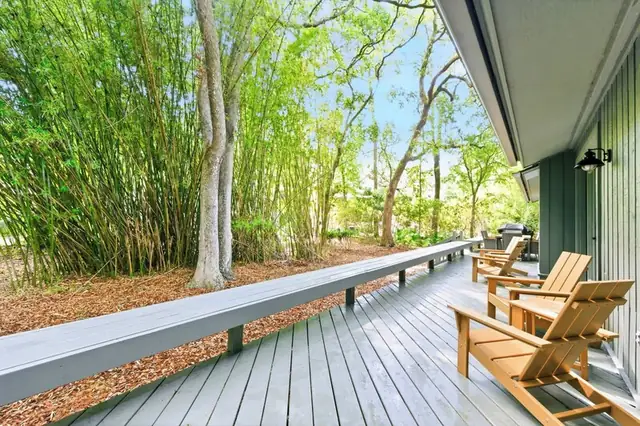 Balcony of this home in Sea Pines