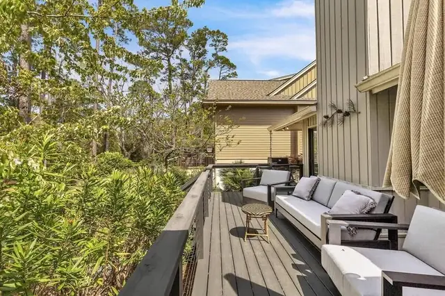 Balcony of this home in Sea Pines