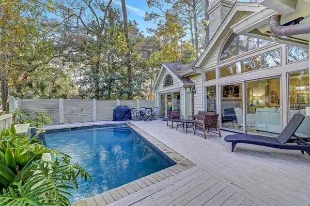 Pool of this home in Sea Pines