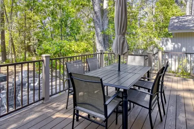 Balcony of this home in Sea Pines