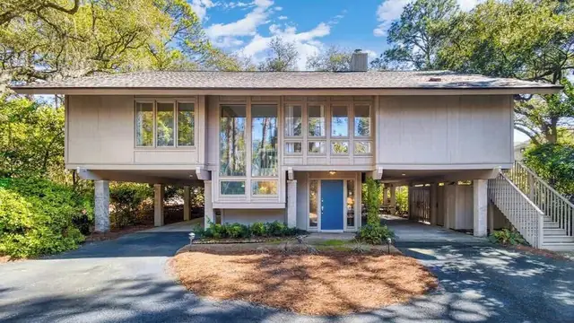 Outside of this home in Sea Pines