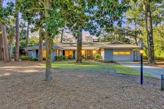 Outside of this home in Sea Pines