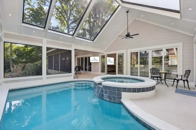Pool of this home in Sea Pines
