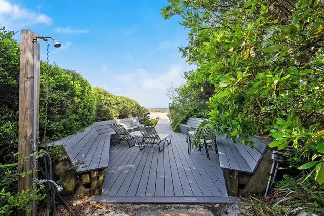 Balcony of this home in Sea Pines