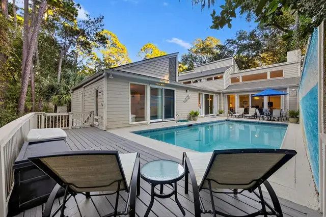 Pool of this home in Sea Pines