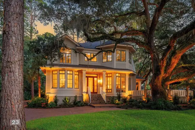 Outside of this home in Sea Pines
