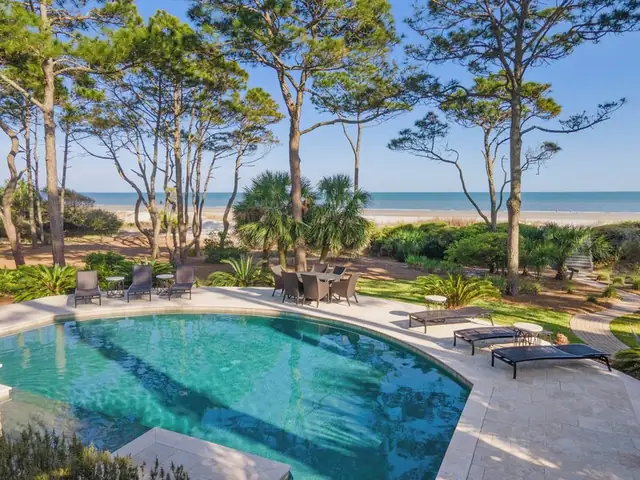 Pool of this home in Sea Pines
