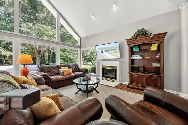 Living room of this home in Sea Pines