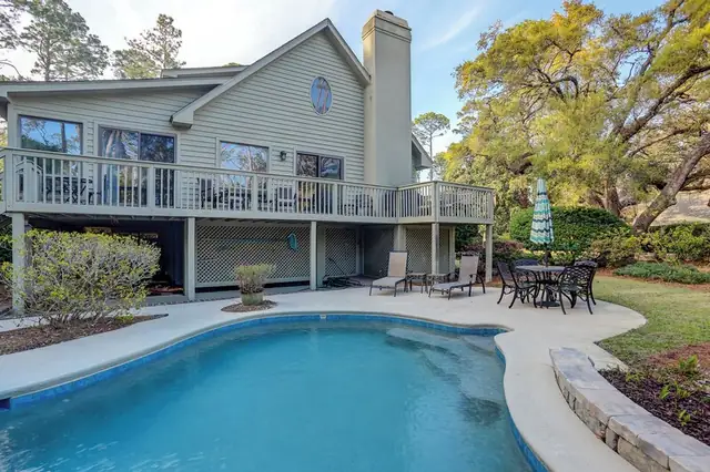 Pool of this home in Sea Pines
