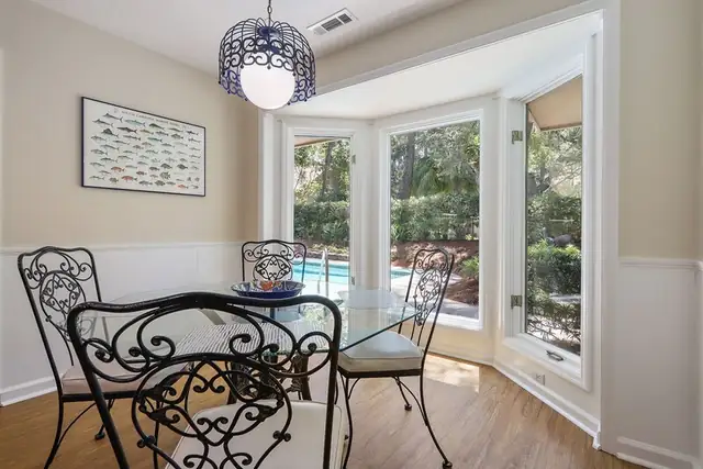 Dining area of this home in Sea Pines