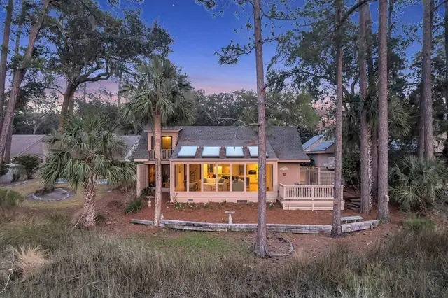 Outside of this home in Sea Pines