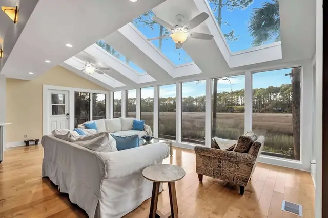 Living room of this home in Sea Pines