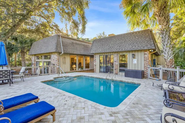 Pool of this home in Sea Pines