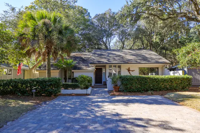 Outside of this home in Sea Pines
