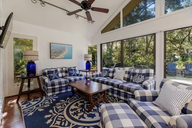 Family room of this home in Sea Pines