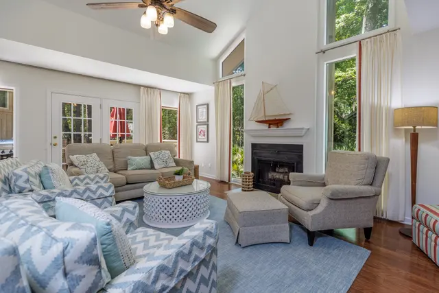 Living room of this home in Sea Pines