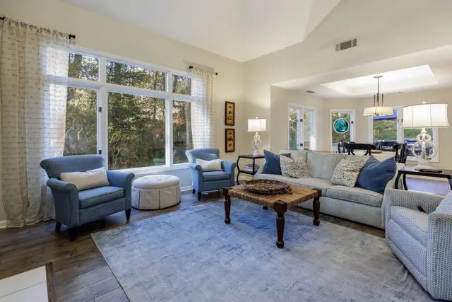 Living room of this home in Sea Pines