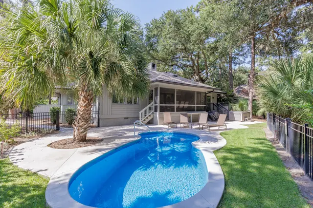 Pool of this home in Sea Pines