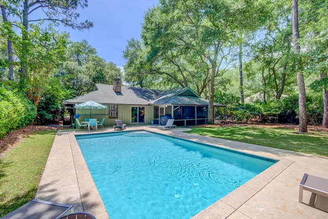 Pool of this home in Sea Pines
