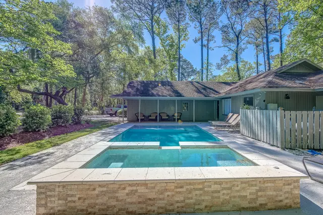 Pool of this home in Sea Pines