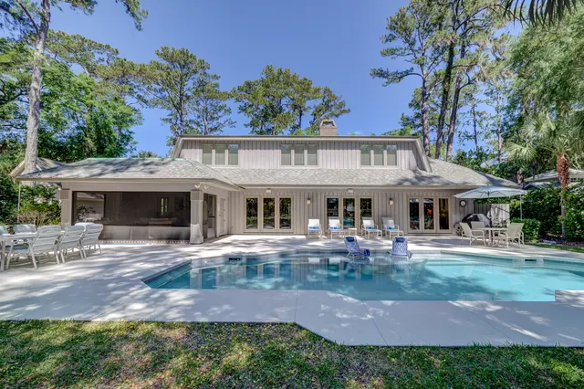 Pool of this home in Sea Pines