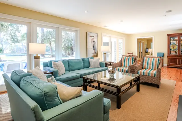 Living room of this home in Sea Pines