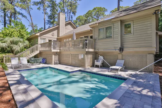 Pool of this home in Sea Pines