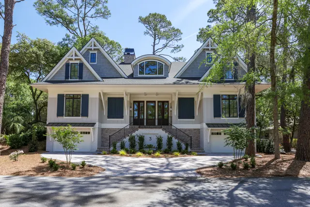 Outside of this home in Sea Pines
